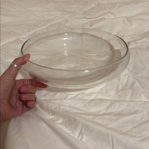 SHALLOW GLASS BOWL